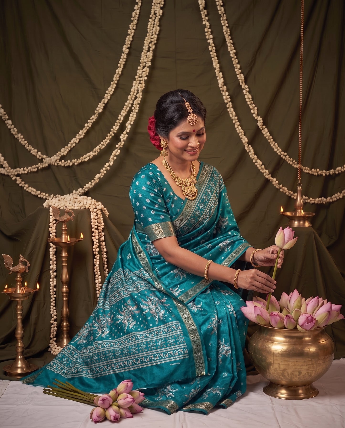 Premium Chinnon Fancy Sarees