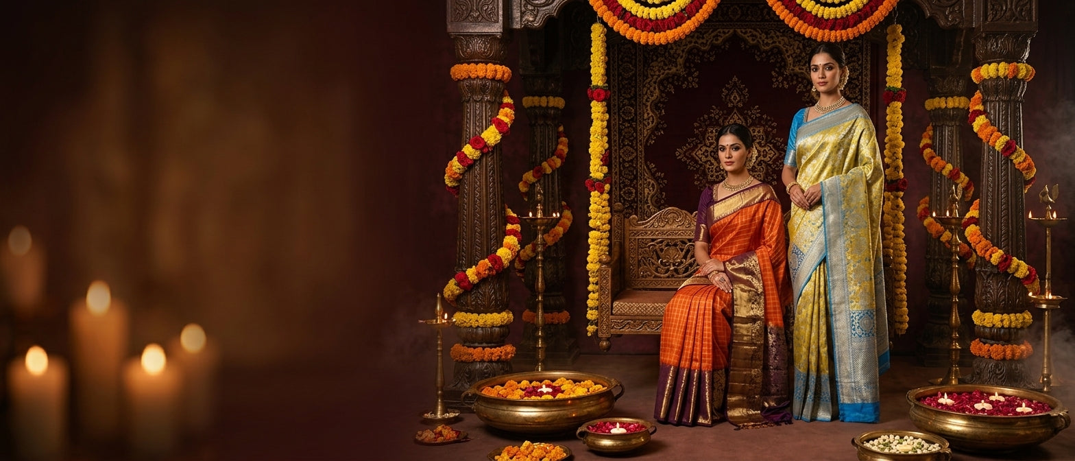 Bridal Splendour - Exquisite wedding sarees collection at Anutex Shopping Mall, Hyderabad since 1970