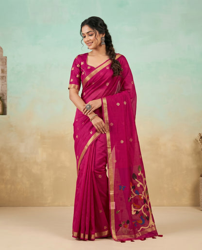 Vanya Semi Munga Silk Saree