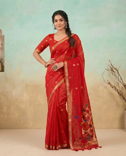Vanya Semi Munga Silk Saree