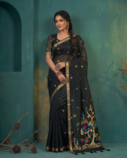 Vanya Semi Munga Silk Saree
