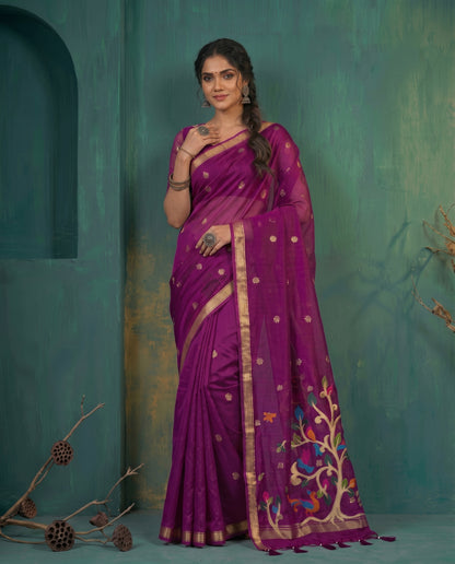 Vanya Semi Munga Silk Saree