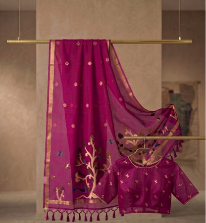 Vanya Semi Munga Silk Saree