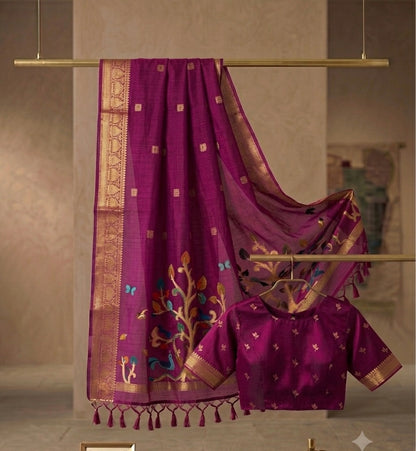 Vanya Semi Munga Silk Saree