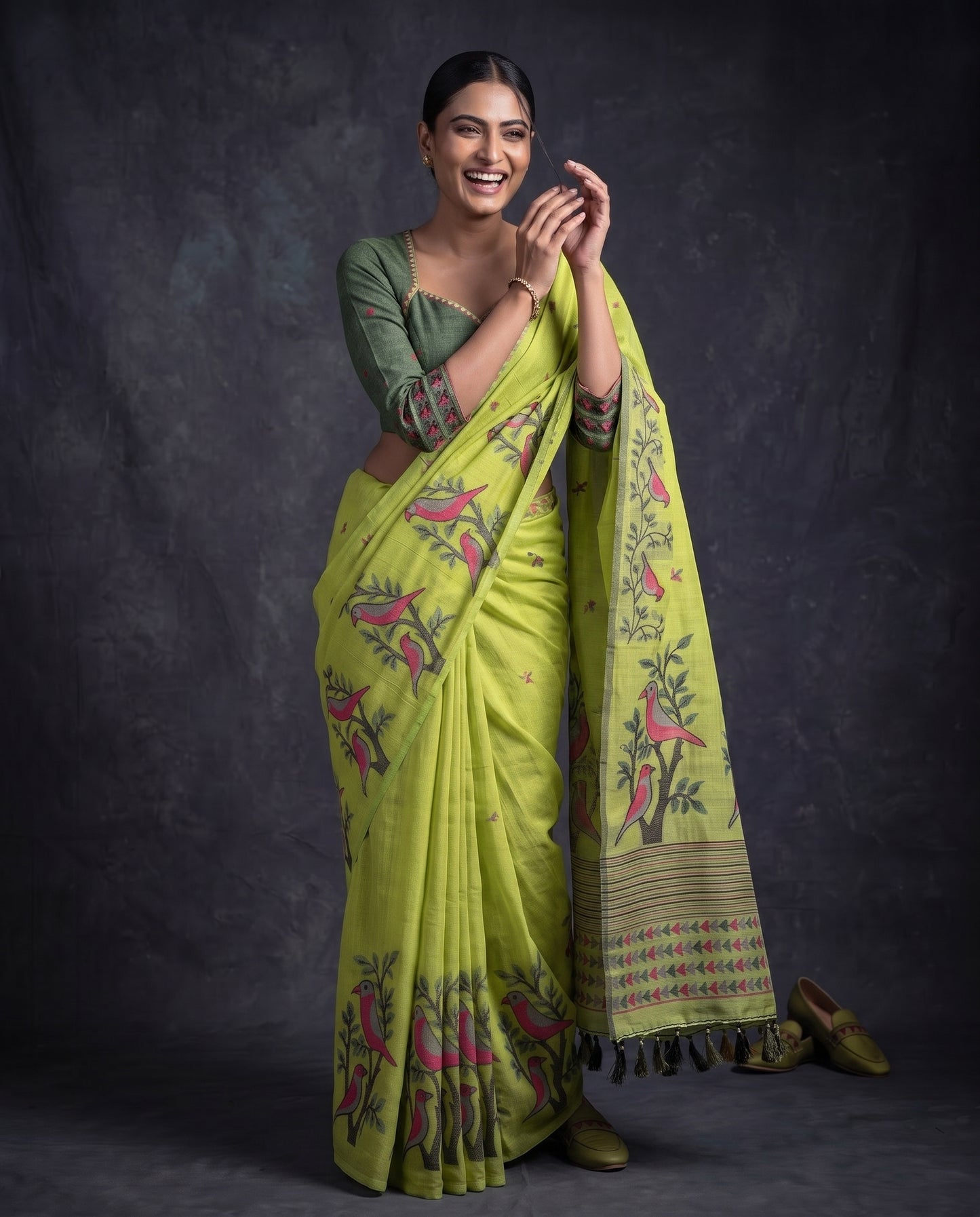 Pakhi Chanderi Cotton Saree
