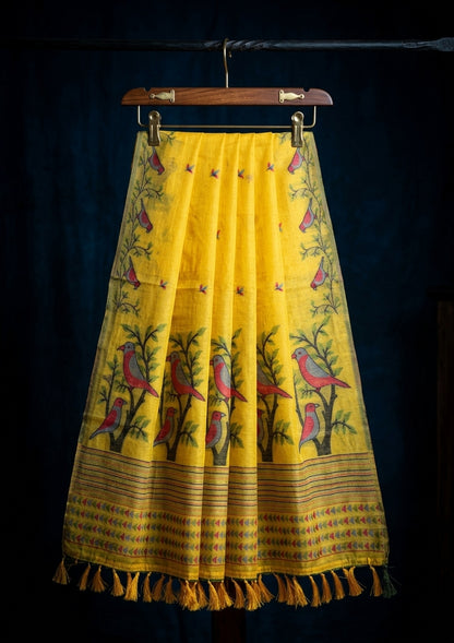 Pakhi Chanderi Cotton Saree