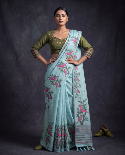 Pakhi Chanderi Cotton Saree
