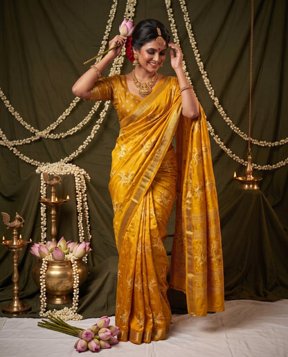 Premium Chinnon Fancy Sarees