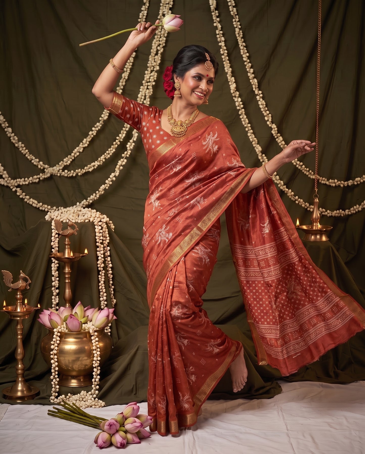 Premium Chinnon Fancy Sarees