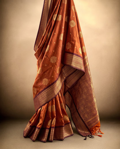 Royal Zari Butta Soft Silk Saree