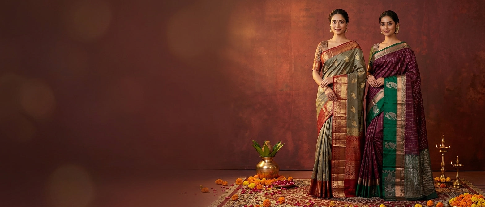 Woven Heritage by Anutex - Handcrafted authentic Indian sarees by master artisans since 1970